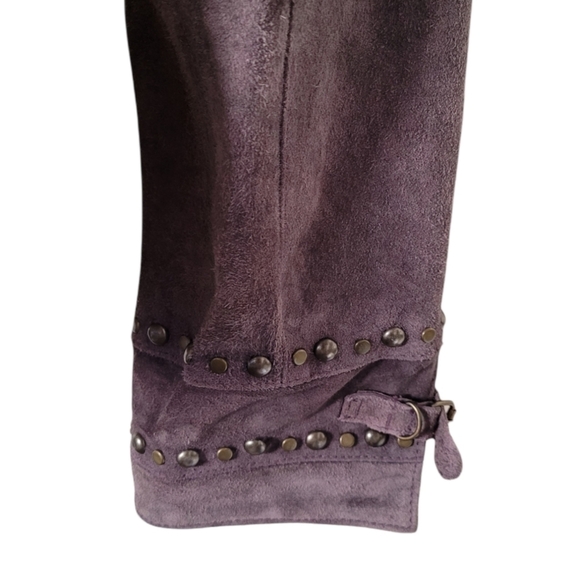 Double D Ranch Vintage Purple Suede Studded Cropped Bolero Corset Jacket - Picture 10 of 10